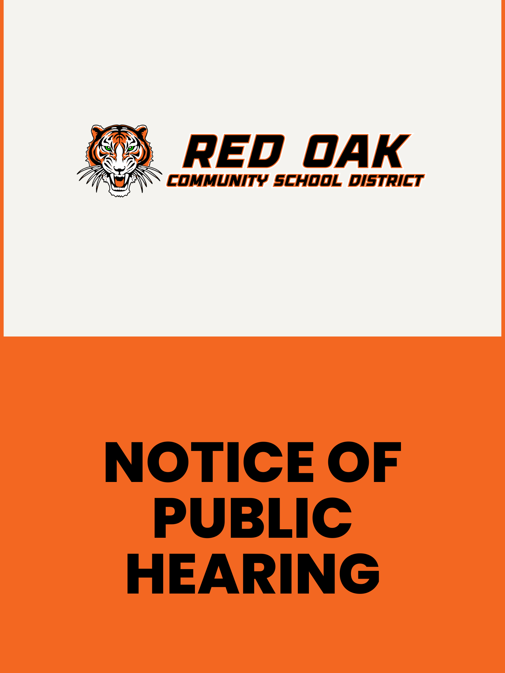 Notice of Public Hearing